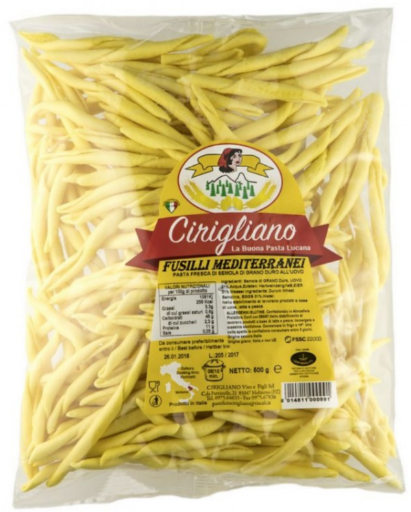 Fusilli Mediterranei Freschi all'Uovo